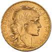 Изображение Золотая монета 20 Франков (Franc) Петух Марианна