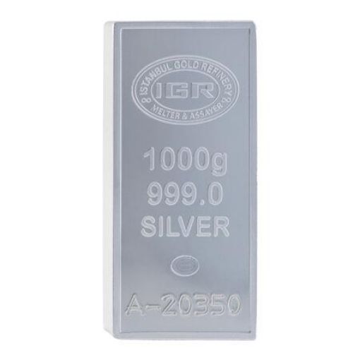 Gümüş Külçe 1 Kilo / 1000 Gram (IGR Külçe Gümüş) resmi