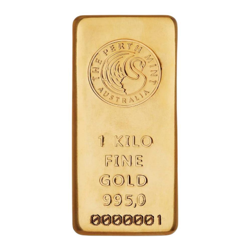 AgaKulche Perth Mint 1 Kilogram 24 ayar (995) Külçe Altın resmi