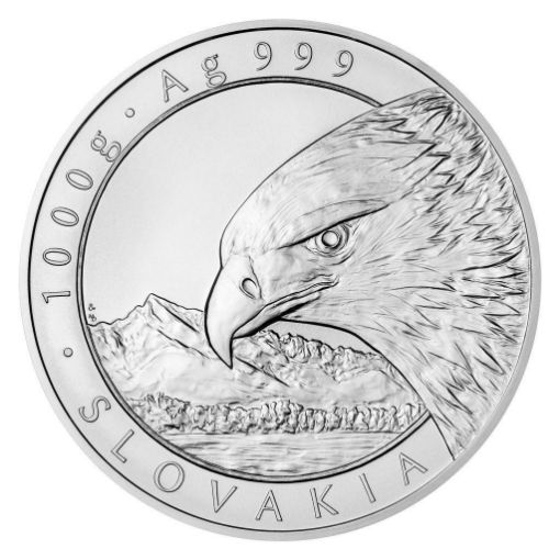 Silver One-KG Bullion Coin Eagle 2022 stand (Ag 999/1000 g /90mm/st) resmi